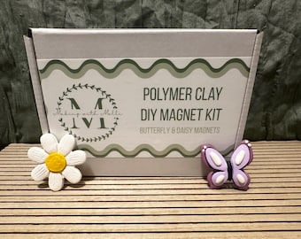 DIY Daisy & Butterfly Polymer Clay Kit