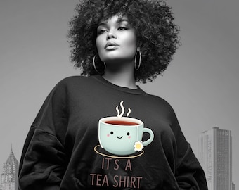 Funny Kawaii Tea Cup PNG | Tea Shirt Sublimation Design (Digital Download)