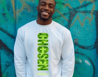 Chosen 1 Peter 2:9 PNG | Christian Sweatshirt Design (Digital Download)