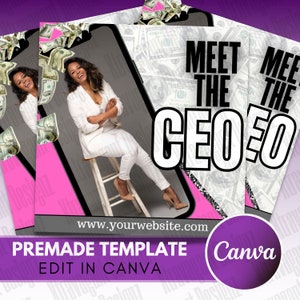 Meet the CEO flyer - Meet the Entrepreneur Template - Social Media Flyer - Entrepreneur flyer - Business Template - Meet the Boss Template