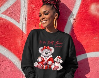 Valentine Koala Clipart | Self Love PNG, Pajamas & Cocoa (Digital Download