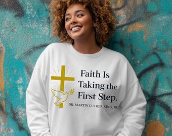 MLK Faith Quote PNG | Christian Sublimation Design (Digital Download)