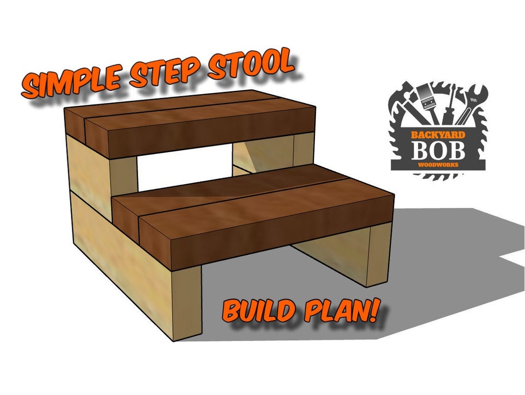 Simple DIY Step Stool Plan / Step Stool / Digital Plans / Etsy