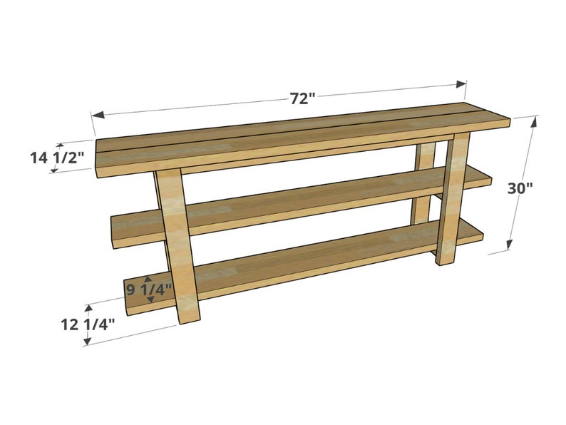 Simple Console Table Plan / Console Table / Console Table Plan ...