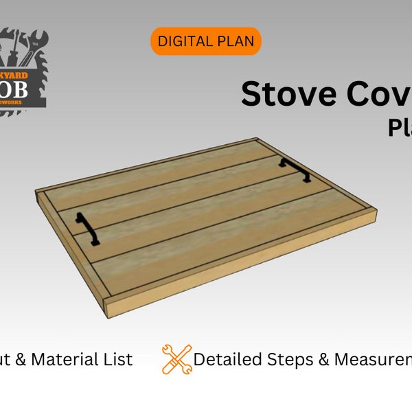 Stove Cover DIY Build Plan / Noodle Board / Digital Plans / Woodworking Plans / Build Plans / DIY