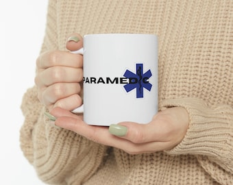 Paramedic Mug, Paramedic Gift, Gift for Her, Gift for Him, 11oz Mug, Paramedic Logo, Birthday Gift for Paramedic, New Job Gift