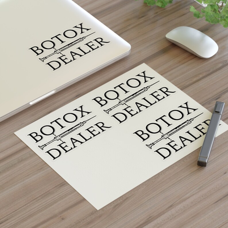 Botox Dealer Stickers, 4 Stickers, Botox Gift, Nurse Gift, Botox ...