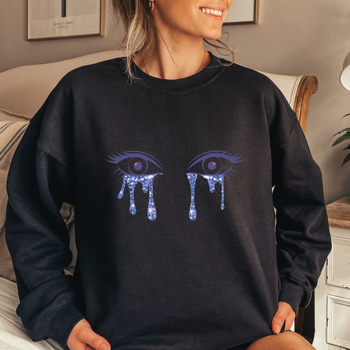 Euphoria Inspired Eyes Shirt Glitter Tears Eyes Euphoria Etsy