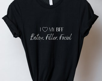 Botox Filler Facial, Botox Shirt, T Shirt, Skin Care Shirt, Women Beauty T Shirt, Botox Needle, Shirt for her, Shirt for Aesthetician, Derm