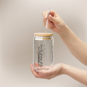 Botox Sipper Glass, 16oz, Bamboo Lid, Medspa decor, Botox Gift, Derm Gift, Esthetician Bottle, Water Bottle, custom injector nurse gifts
