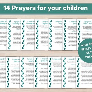 Prayer Cards Printable Prayers for Your Children Parent - Etsy