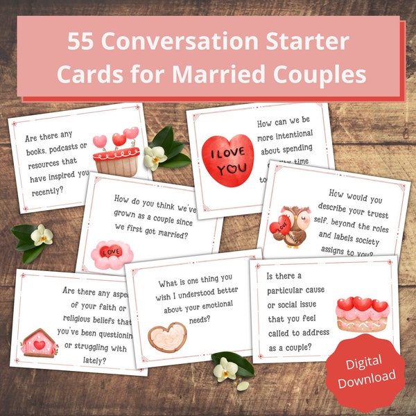 Conversation Cards for Couple - Etsy