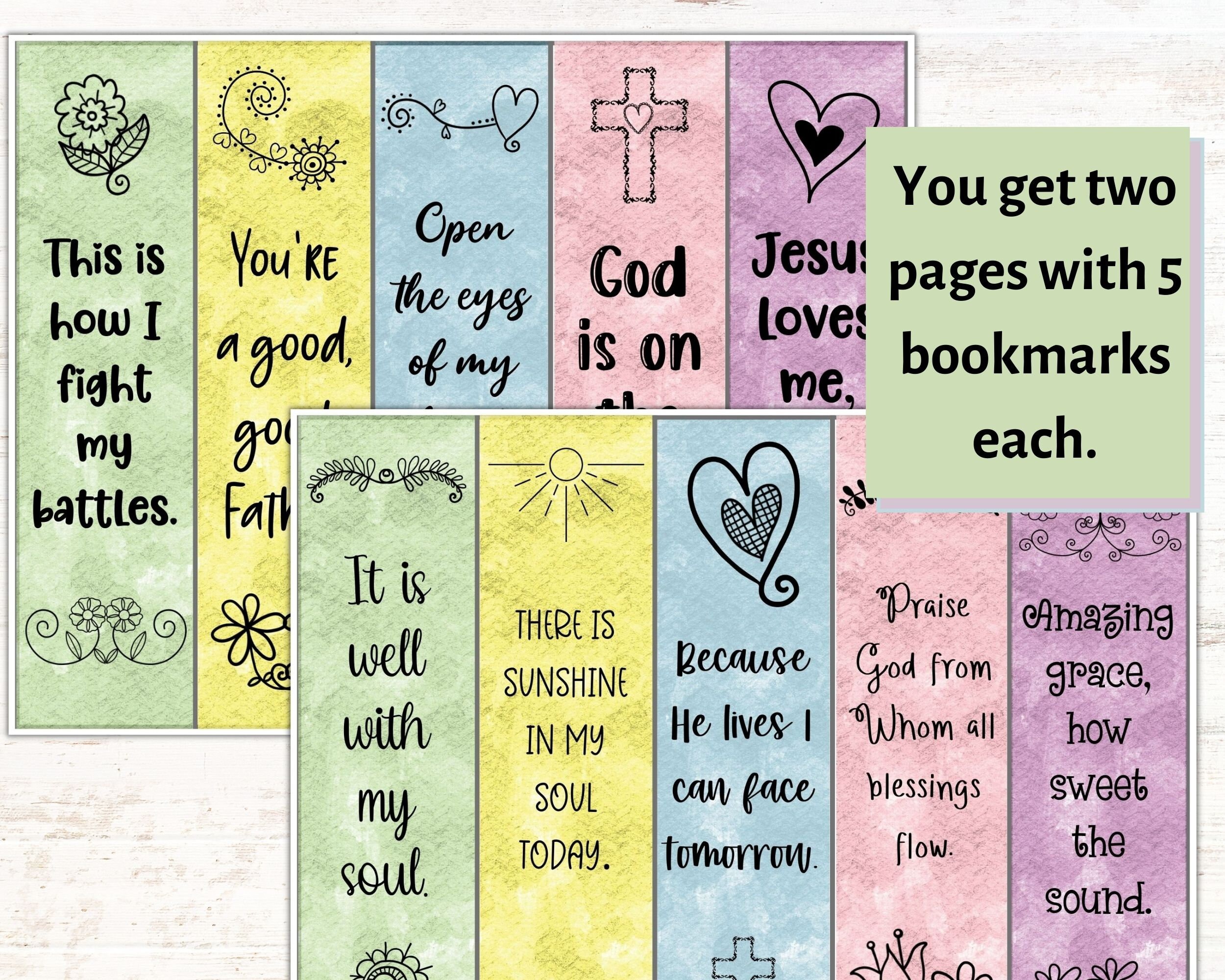 Printable Bookmarks Bible Bookmarks Digital Bookmarks Bookmark Set Printable Bookmarks Bible Bookmarks Digital Bookmarks Bookmark Set