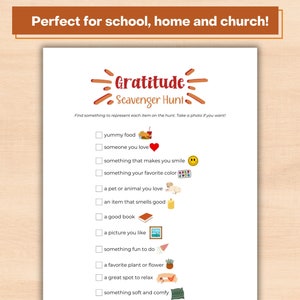 This gratitude activity is perfect for school, home and church!