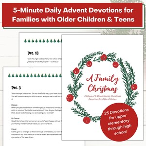 Advent Devotions for Teens: 5-Minute Family Christmas (Digital Download)