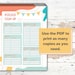 Printable Potluck Sign-up Sheet, 8.5x11 Fillable PDF, Office Potluck ...