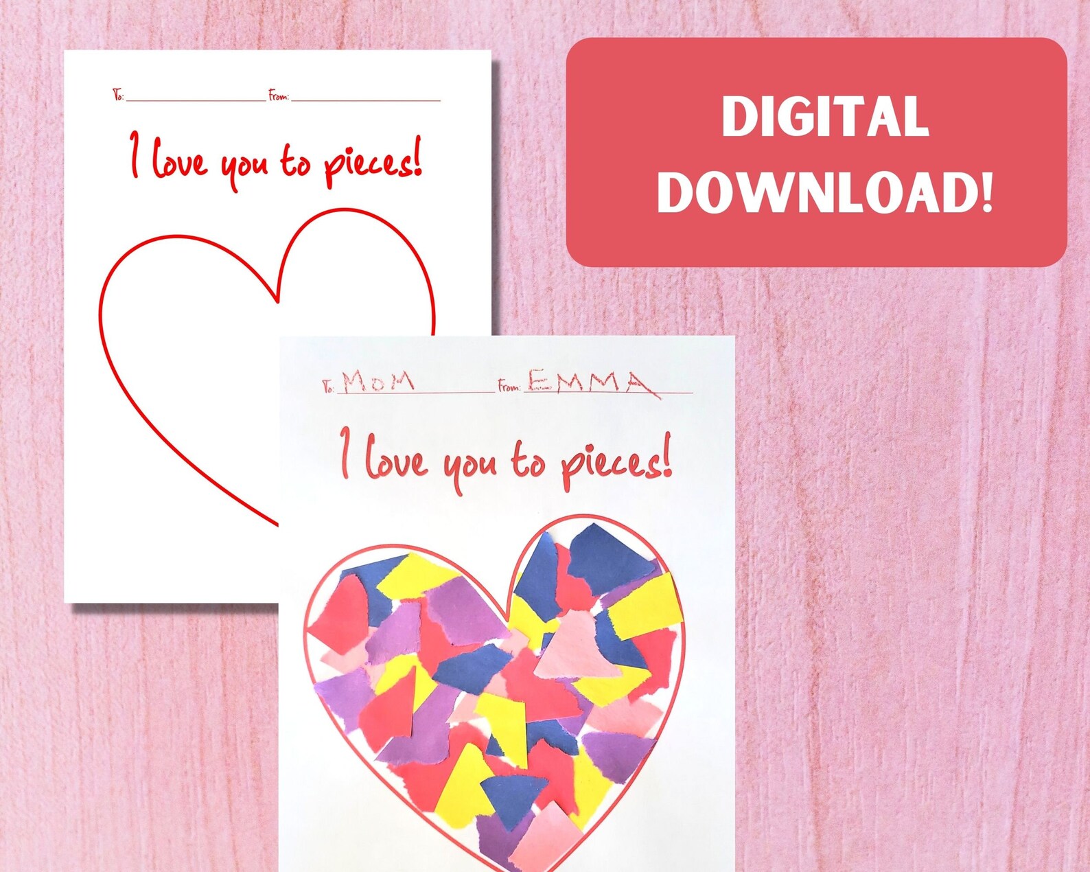 Easy Valentine Craft for Young Children, Valentine's Day Craft for Kids ...