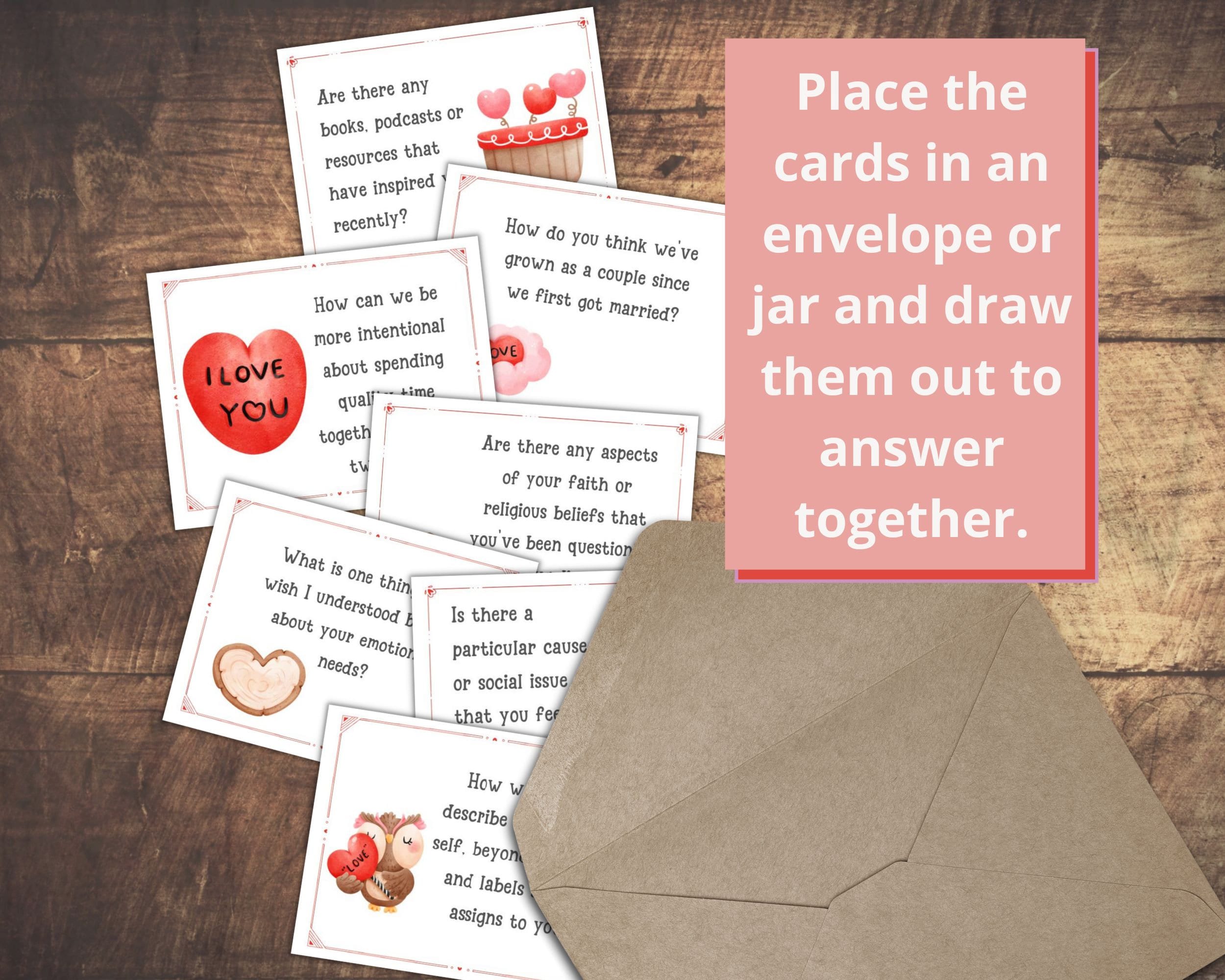 Conversation Starter Cards for Couples, Christian Couples Question