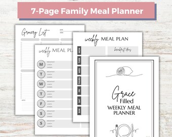 Wochenplaner: 7-seitiger PDF-Planer für Mamas zum Ausdrucken