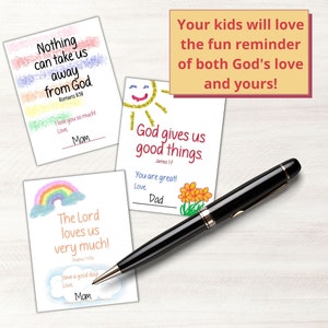 These Bible verse lunchbox notes for early readers are a fun reminder for your kids of both God's love and yours!