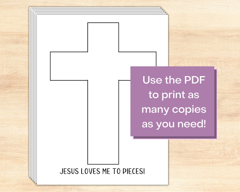 Simple Easter Cross Craft for Kids, Toddler Craft, Kindergarten Craft, Preschool craft, 1st grade craft, 2nd grade craft, Jesus craft