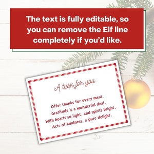 The text is fully editable, so you can remove the Elf line completely if you would like.