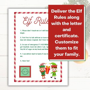 Deliver the Elf Rules along with the arrival letter. Customize them to fit your family.