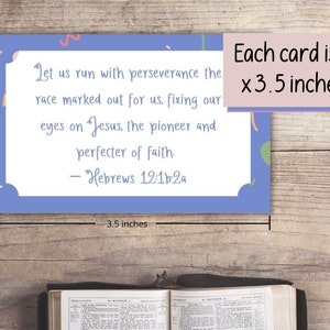 Printable Scripture Cards 16 Encouragement Cards with Bible Verses to Keep You Going Printable Scriptures Bible Verse Cards image 2