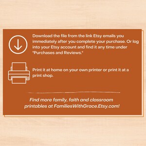 This item is a digital download. Find more family, faith and classroom printables at FamiliesWithGrace.Etsy.com!