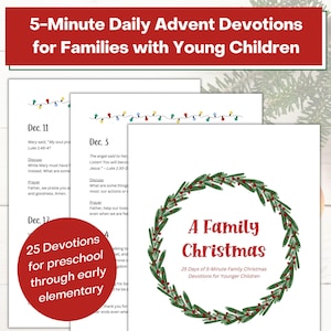 Kids Advent Devotional: Christmas Bible Verses for Families (Printable)
