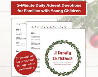 Kids Advent Devotional: Christmas Bible Verses for Families (Printable)