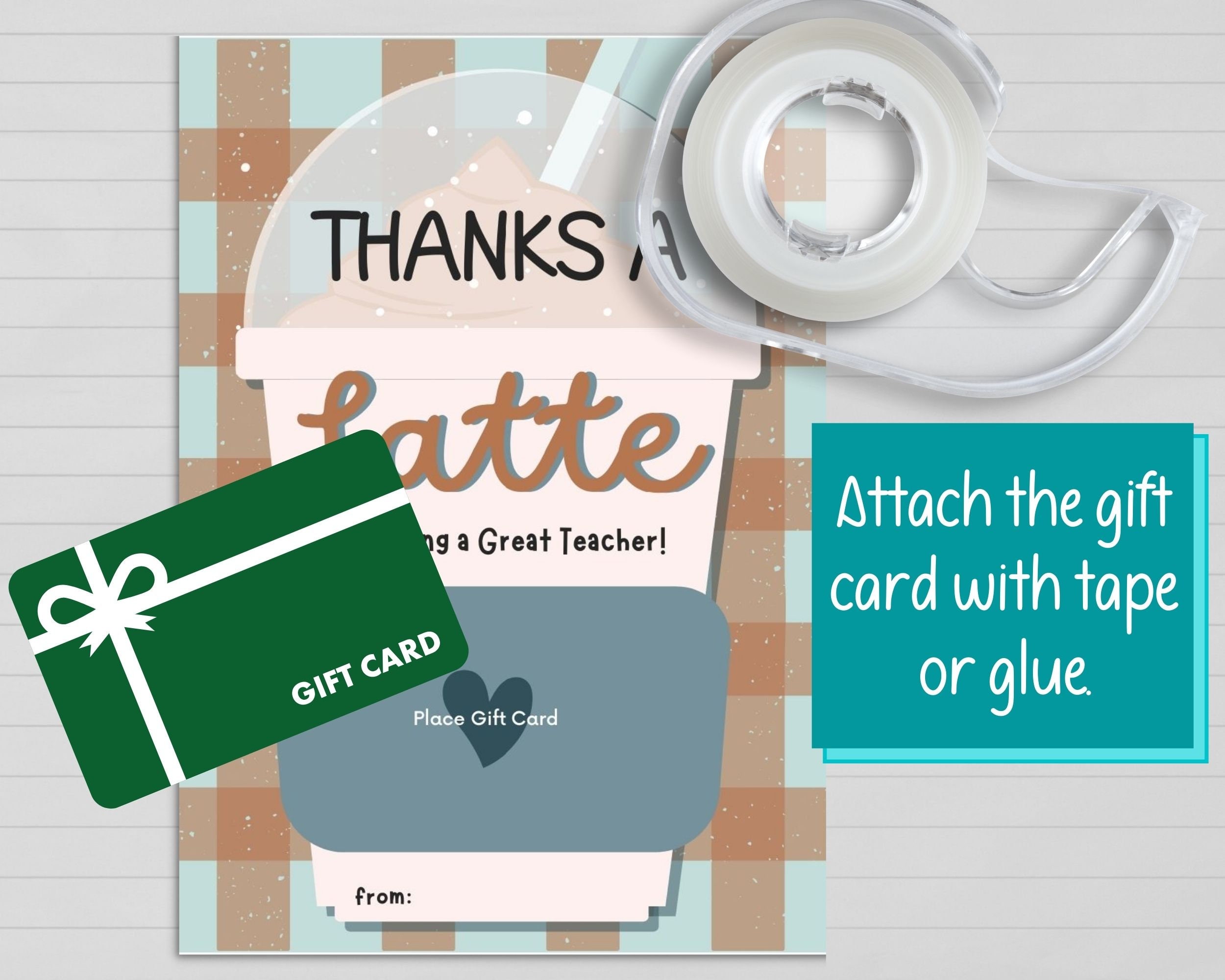 Teacher Appreciation Gift Card Holder Printable End of Year Teacher ...