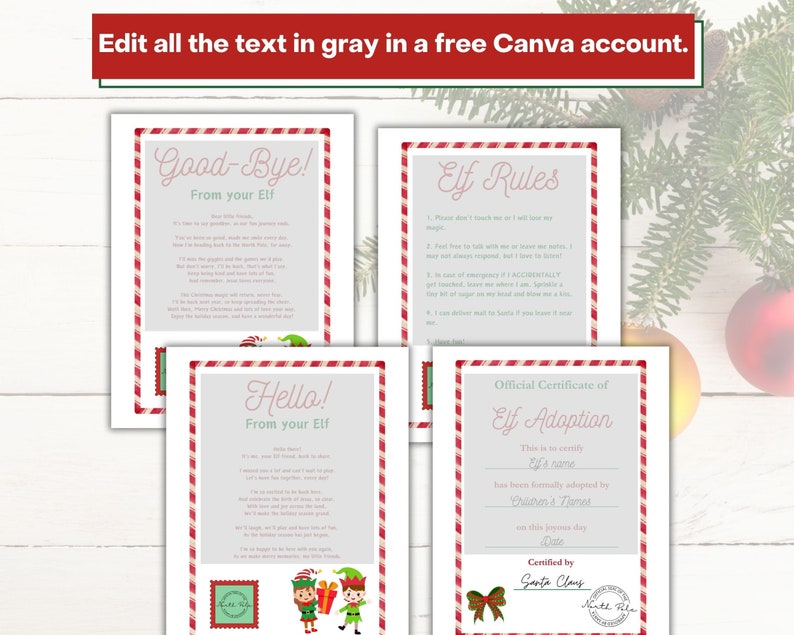 Edit all the text using a free Canva account.