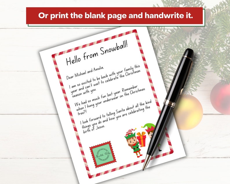 You can also print the page without text and handwrite it.