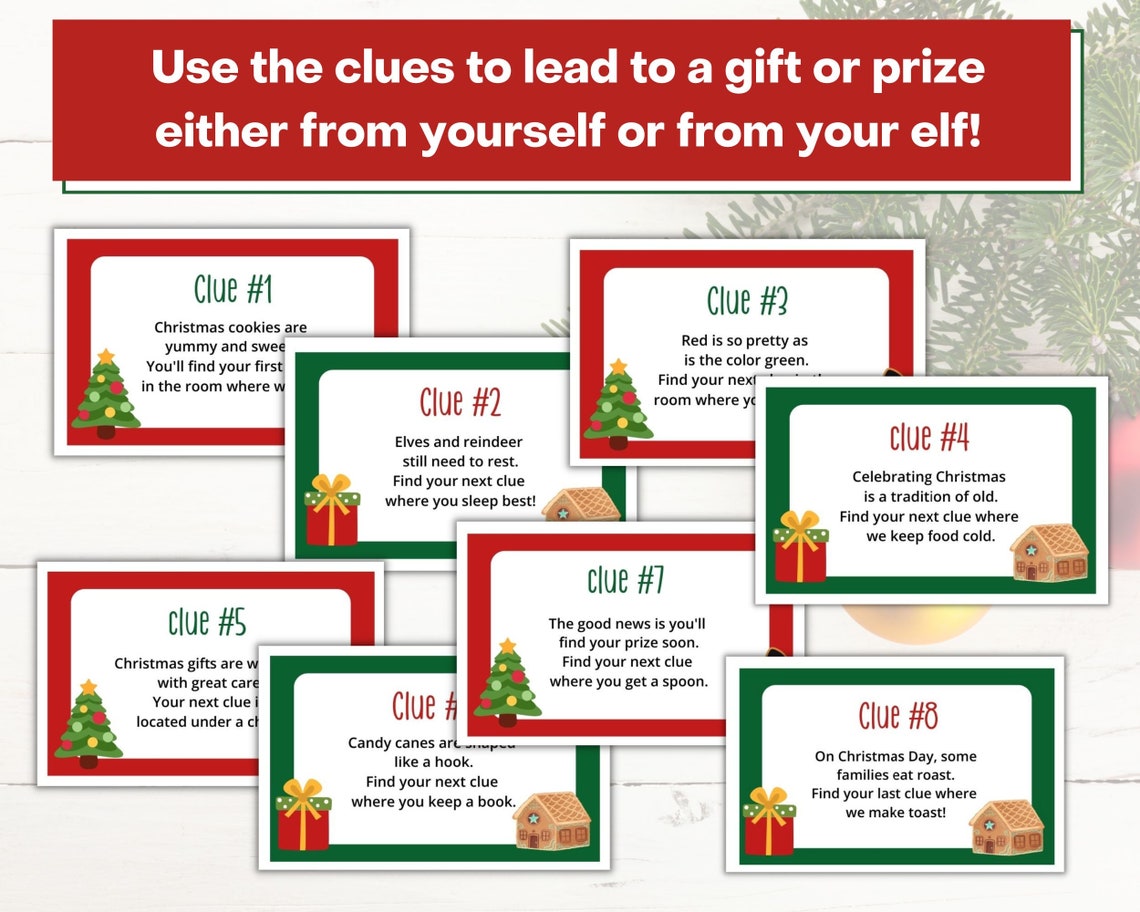 Indoor Christmas Scavenger Hunt Indoor Christmas Treasure Hunt