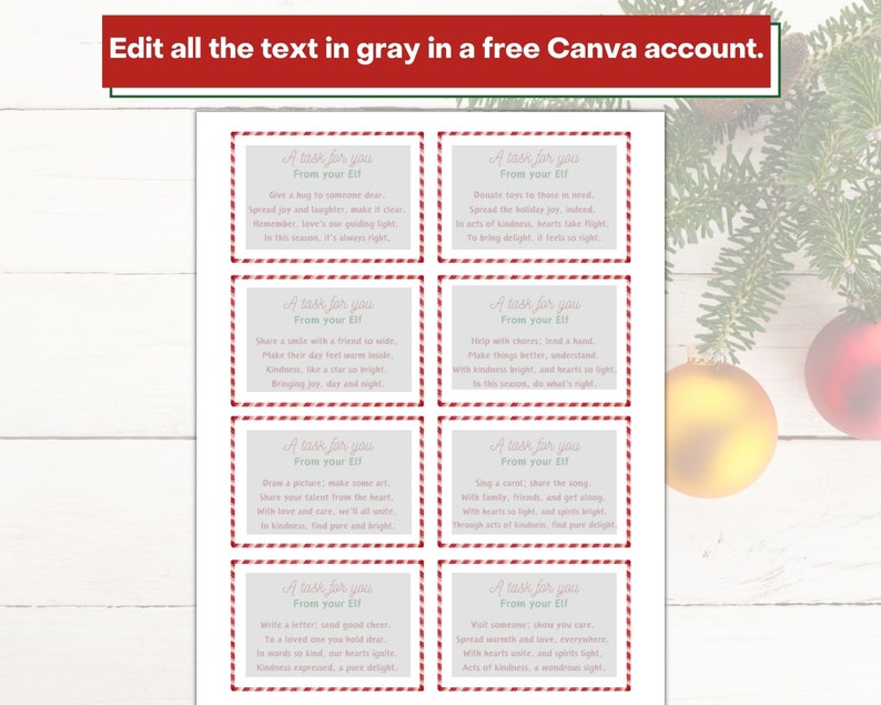 Edit all the text using a free Canva account.