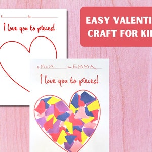 Easy Valentine Craft for Young Children Valentine's Day image 1
