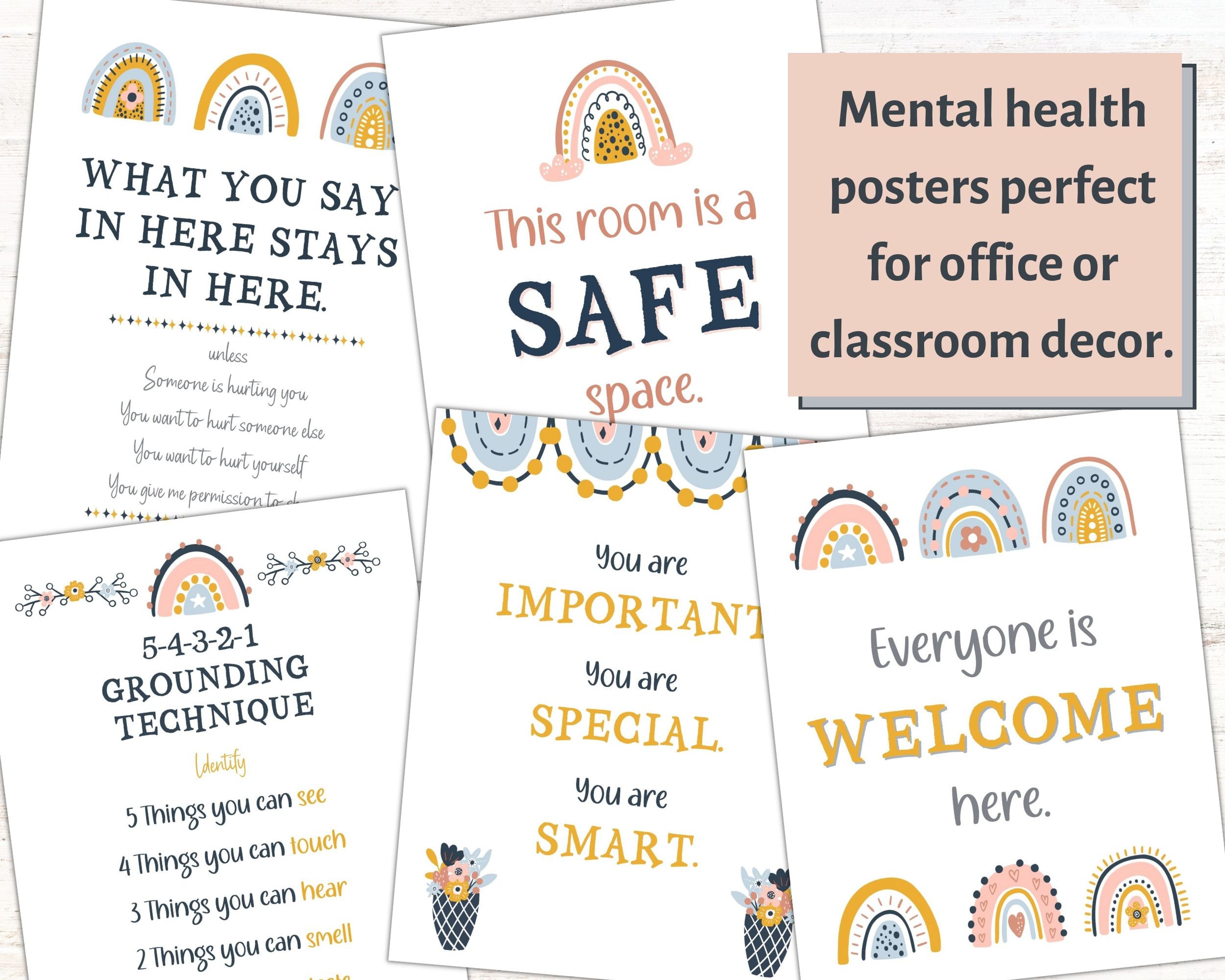 School Counselor Office Décor Printable Boho Classroom Décor - Etsy