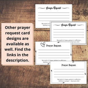 Prayer Request Card Printable, Prayer Card Template, Business Prayer Cards - Etsy