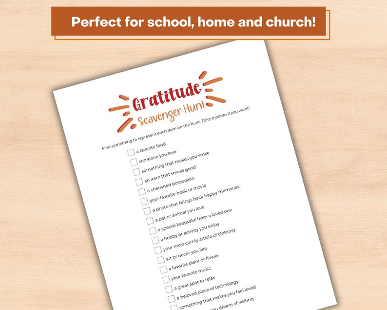 This gratitude worksheet is perfect for school, home and church!