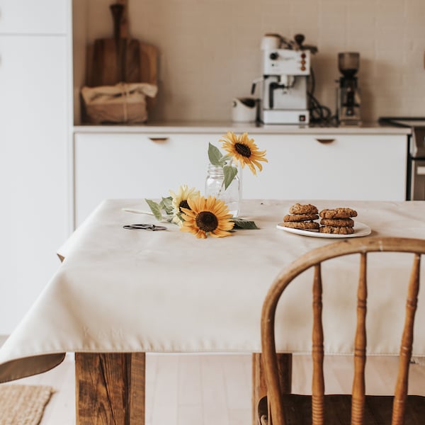 Wipeable Tablecloth Etsy