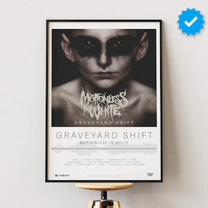 Motionless in White Poster Graveyard Shift Poster Album - Etsy