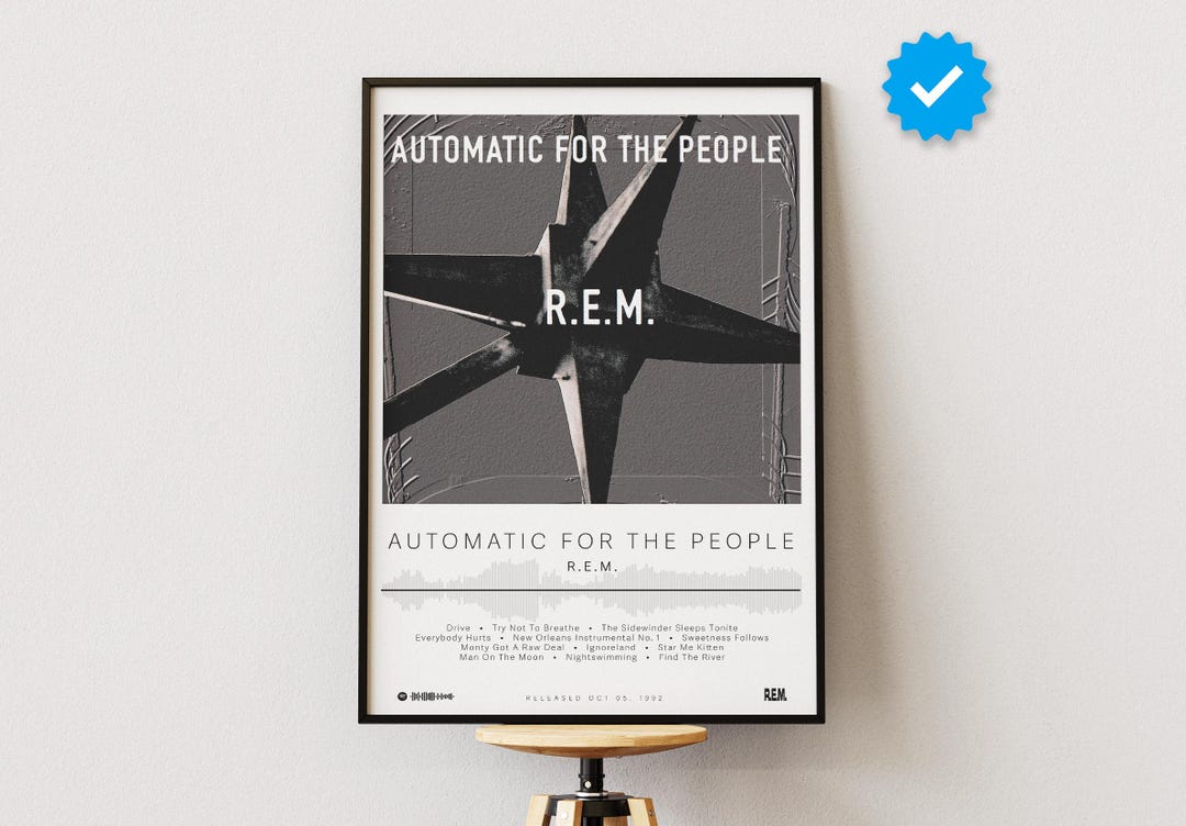 R.E.M. Poster | Automatic for the People Poster | Album Poster Prints ...