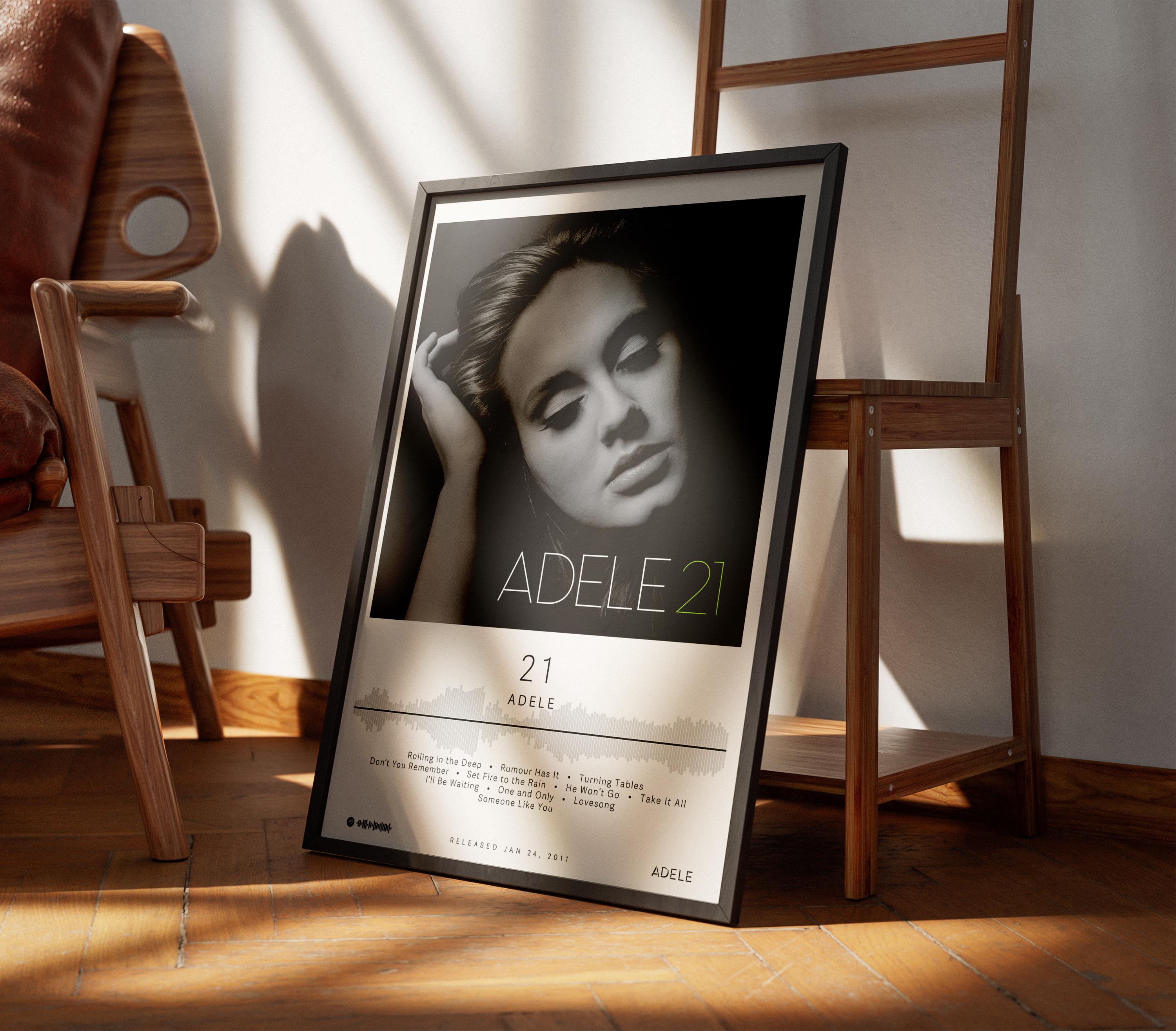 Adele Poster | 21 Poster | Album Poster Prints | Wall Decor Posters ...