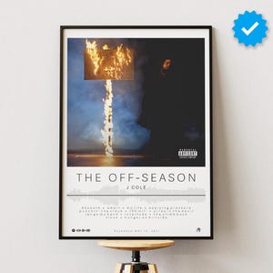 J Cole Poster | The Off-Season Poster | Album Poster Prints | Wall Decor Posters | Album Cover | Rap Music Poster