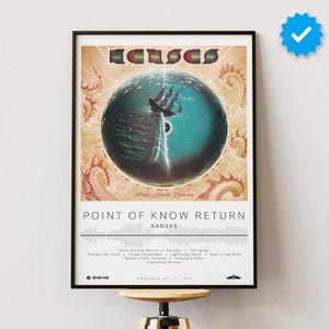 Kansas Poster | Point of Know Return Poster | Album Poster Prints | Wall Decor Posters | Album Cover | Rock Music Poster