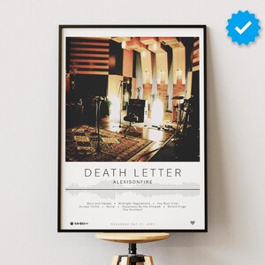 Póster de Alexisonfire / Póster de Death Letter / Impresiones de pósteres de álbumes / Pósteres de decoración de pared / Portada de álbum / Póster de música rock