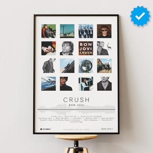 Bon Jovi Poster | Crush Poster | Album Poster Prints | Wall Decor Posters | Album Cover | Rock Music Poster