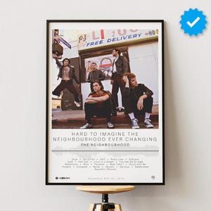 The Neighbourhood Poster | Hard To Imagine The Neighbourhood Ever Changing Poster | Album Poster Prints | Album Cover | Indie Music Poster