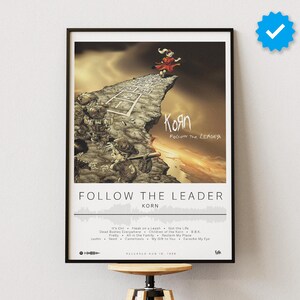 Korn Poster | Follow The Leader Poster | Album Poster Prints | Wall Decor Posters | Album Cover | Metal Music Poster